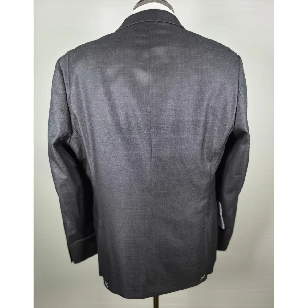 Kenneth Cole Reaction Men Sport Coat Black 42R Business Casual Polished NWT